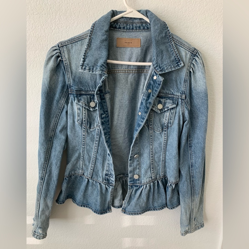 BlankNYC peplum denim jacket
